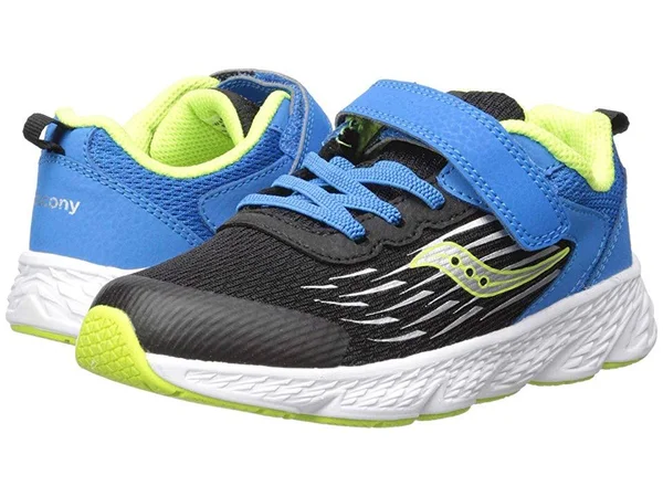 Saucony Wind A/C Sneaker Black/Blue - Size 1W