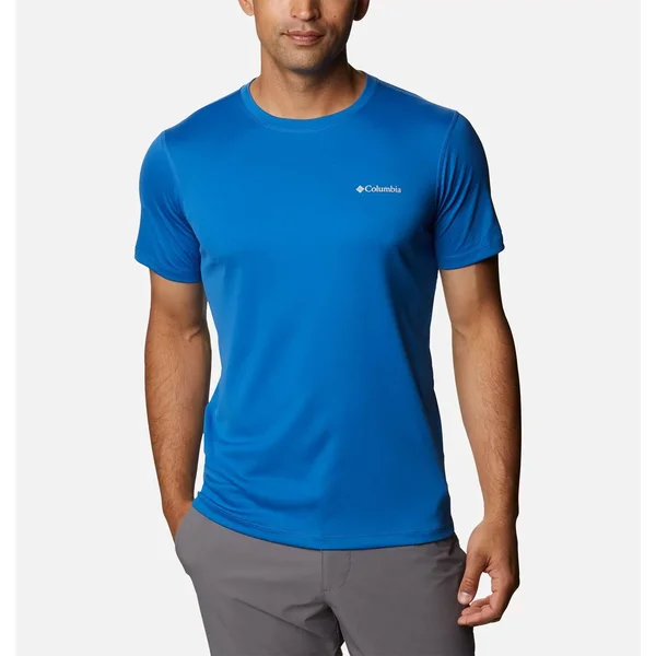Columbia Men's Zero Rules Short Sleeve Shirt - XXL - Blue