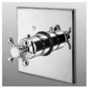 Newport Brass 3-924TS/15 Astor Square Thermostatic Trim Plate with Handle Polished Nickel