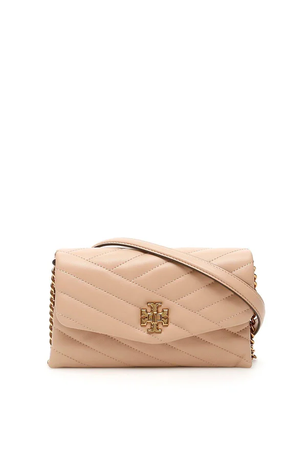 Tory Burch Womens Kira Chevron Chain Wallet