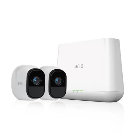 Used Arlo Encore Pro Certified Pre-owned - Security Camera System with Siren, 2 Rechargeable Wire-Free 720p HD Cameras with Audi