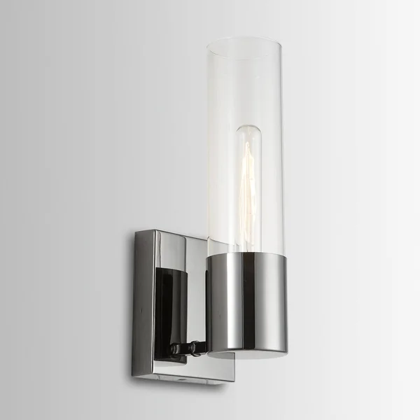 Capital Lighting-632611BC-Logan - 1 Light Wall Sconce Black Chrome