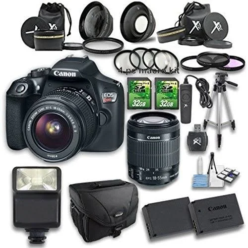 Canon Eos Rebel T6 DSLR Camera with 18-55mm Is II Lens and Accessory Bundle (15 items)
