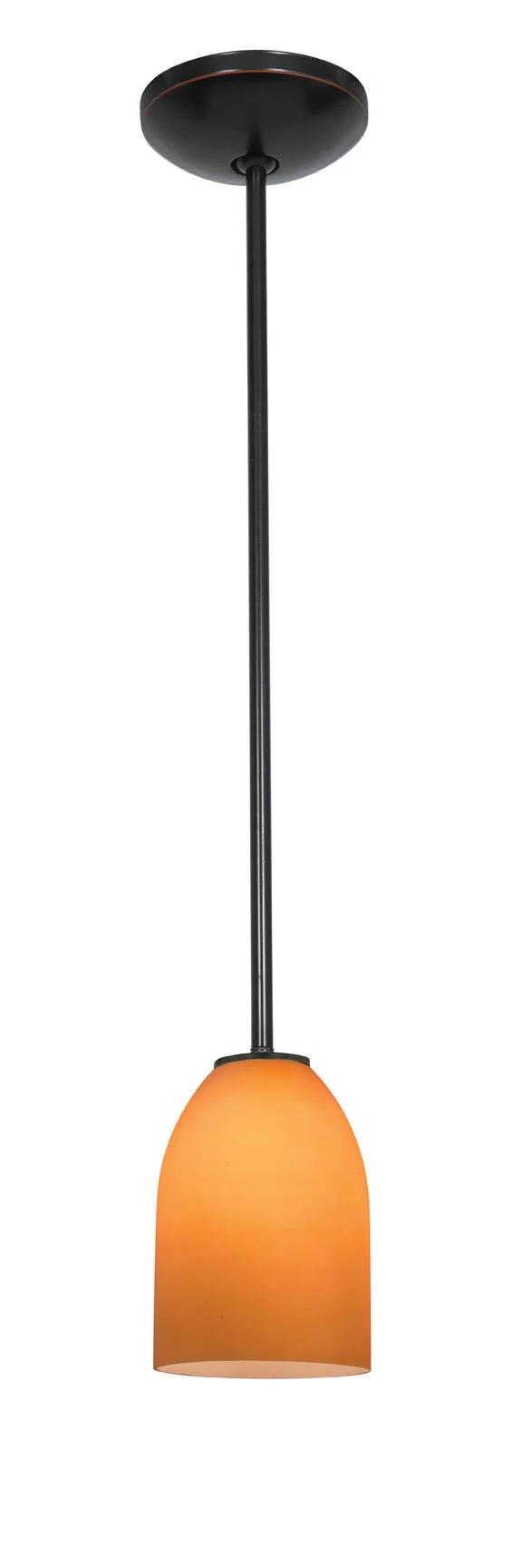 Access Lighting Bordeaux 1-Light Pendant - Brushed Steel - 28018-1R-BS/OPL