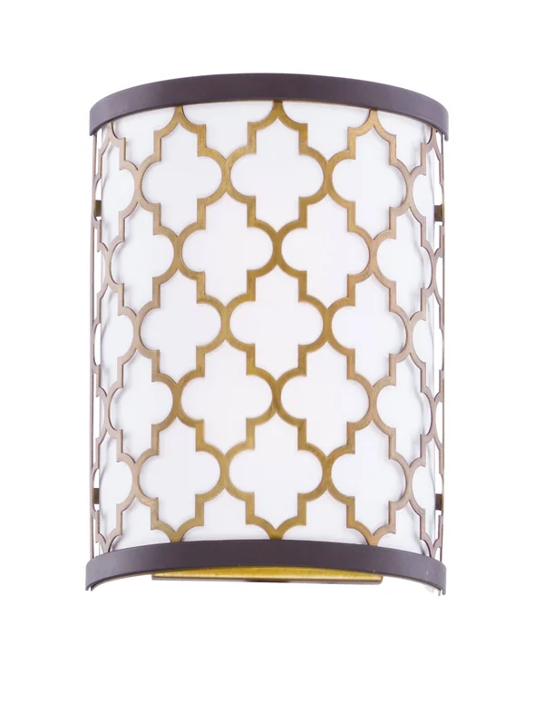Maxim - 20294WLOIAB - LED Wall Sconce - Crest - Oil Rubbed Bronze - Antique Brass