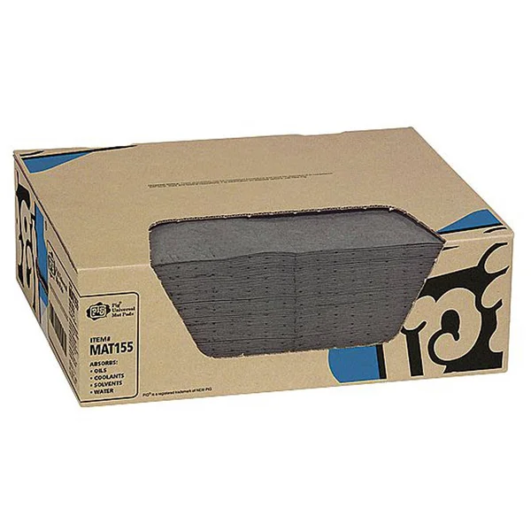 Pig MAT155 Absorbent Pad, universal, gray, pk100