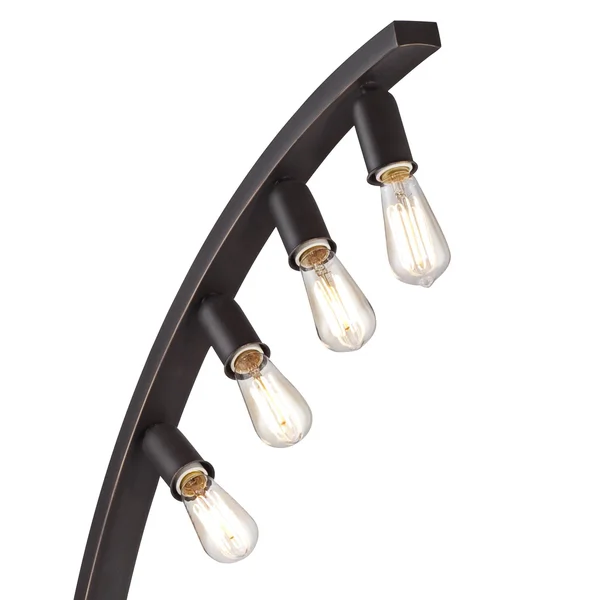Franklin Iron Works Arcos Bronze Arch Floor Lamp