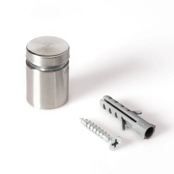 Outwater Stainless Steel Standoff 3/4 inch Diameter x 3/4 inch Barrel Length Brushed Finish 48 Piece Small Store Pack - 0 - Silv