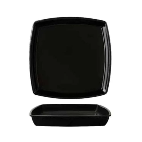 G.E.T. ML-68-AB-BK Milano 28 oz Black Square Bowl Insert
