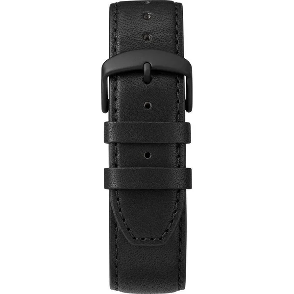 Timex TW4B14700JV Gallatin Solar Watch - Leather Strap & Black Dial