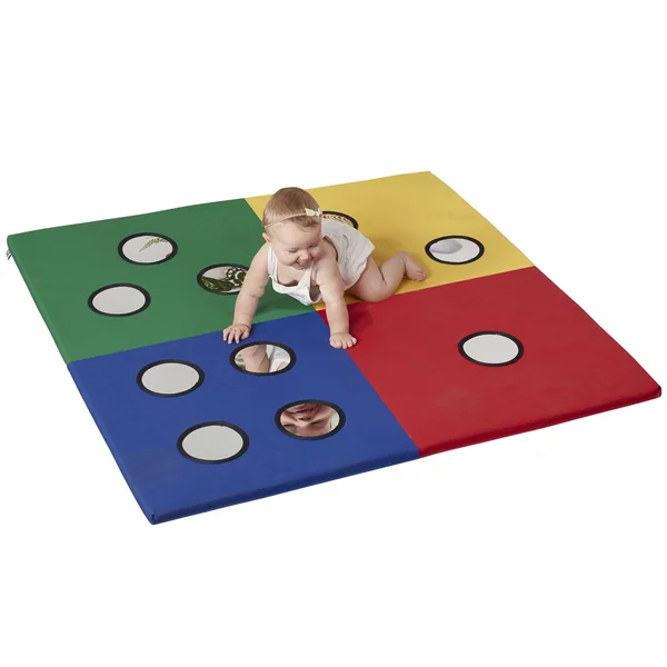Ecr4kids Softzone 123 Look at Me Activity Play Mat - Colorful Soft Toddler Tummy Time Foam Mat, Baby Play Mat with Sensory Counti