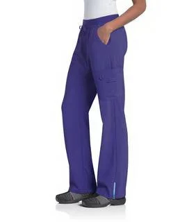Urbane Performance Women's Zipper Leg Cargo Scrub Pant - African Violet