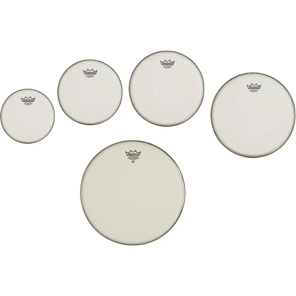 Remo Marching Suede Emperor Crimplock Pro Pack 6, 8, 12 & 14 in., Free 10 in. Drum Head 10, 12