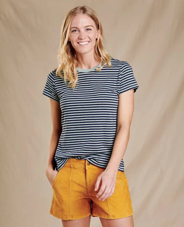 Toadu0026Co Primo Daily Short Sleeve Tee - Women's Sunset Vintage Wash - S