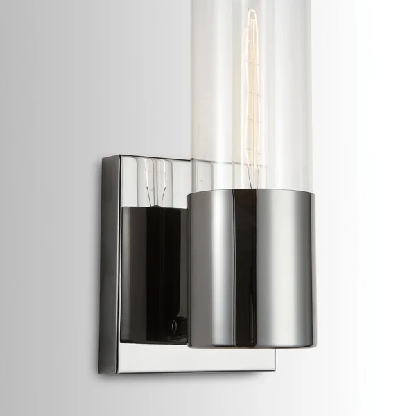 Capital Lighting-632611BC-Logan - 1 Light Wall Sconce Black Chrome