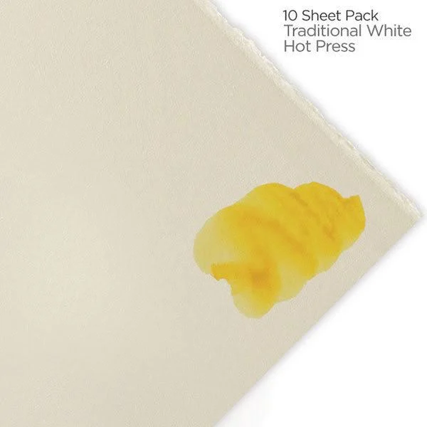 Fabriano Artistico Watercolor Paper 140 lb. Hot Press 10-Pack 22 x 30" White