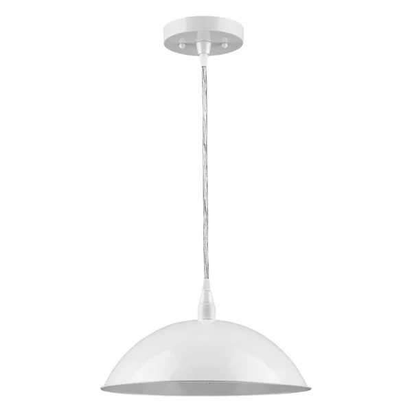 Acclaim Lighting IN31451WH Layla 1-Light White Bowl Pendant