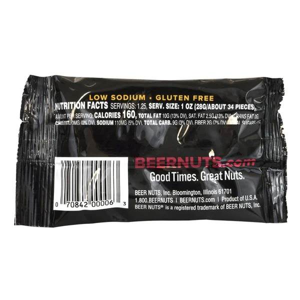 Beer Nuts Original Peanuts - 24 count, 1.25 oz each