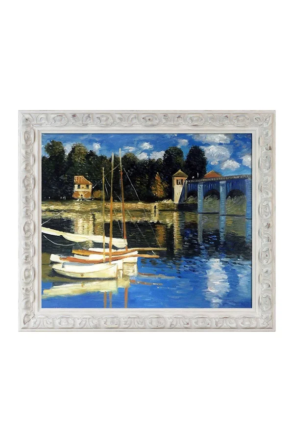 Nordstrom Rack The Road Bridge at Argenteuil by Claude Monet Framed Hand Painted Oil Reproduction on