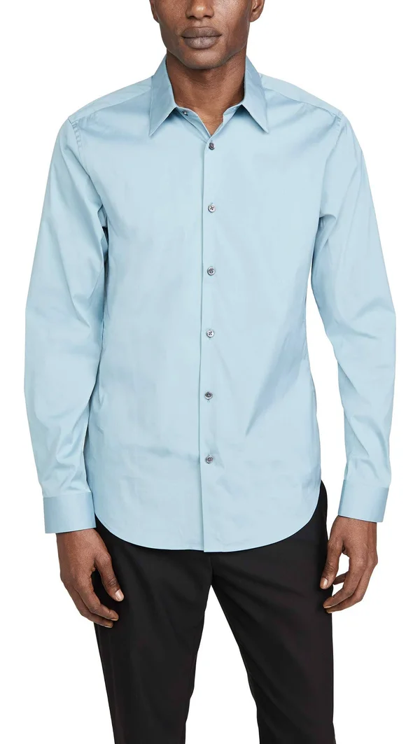 Theory Men's Sylvain Shirt in Good Cotton - M