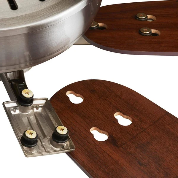 Hampton Bay Ceiling Fan 52 in. LED Light Kit Remote Control Brushed Nickel 19983