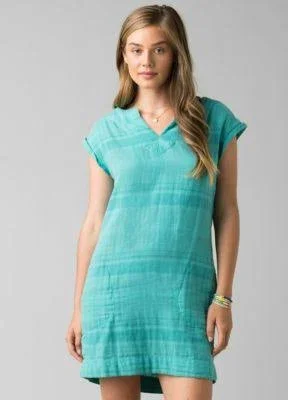 Prana Kai Dress- Women's Xs Retro Teal Stripe