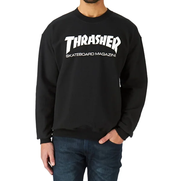 Thrasher Skate Mag Crew - Black
