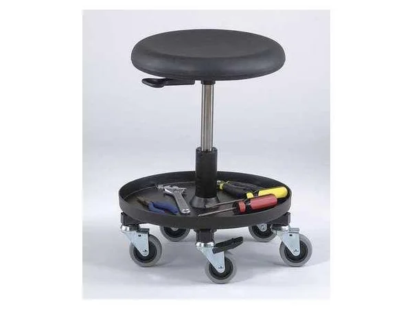 Bevco 3057 Polyurethane Maintenance Repair Stool - 15-1/2x22-20-1/2x22 Seat Height