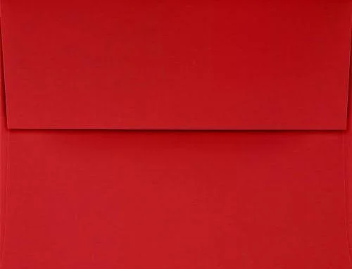 A2 Invitation Envelopes 4 3/8 x 5 3/4 Ruby Red 500 Qty.