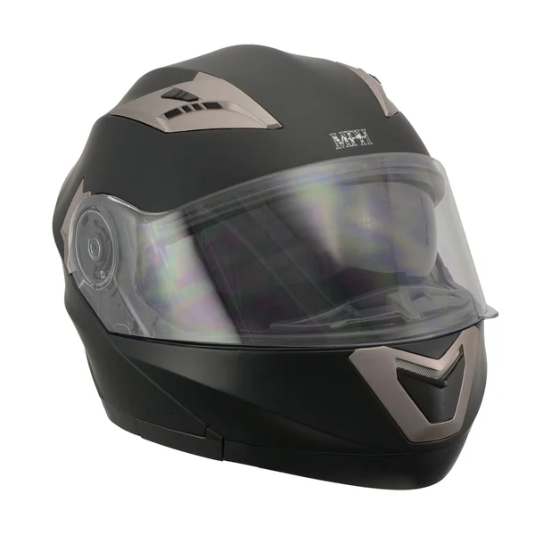 Milwaukee Performance Helmets Mph9804dot Matte Black Modular Racing Helmet with Drop Down Tinted Visor - Matte Black - 2X-LARGE