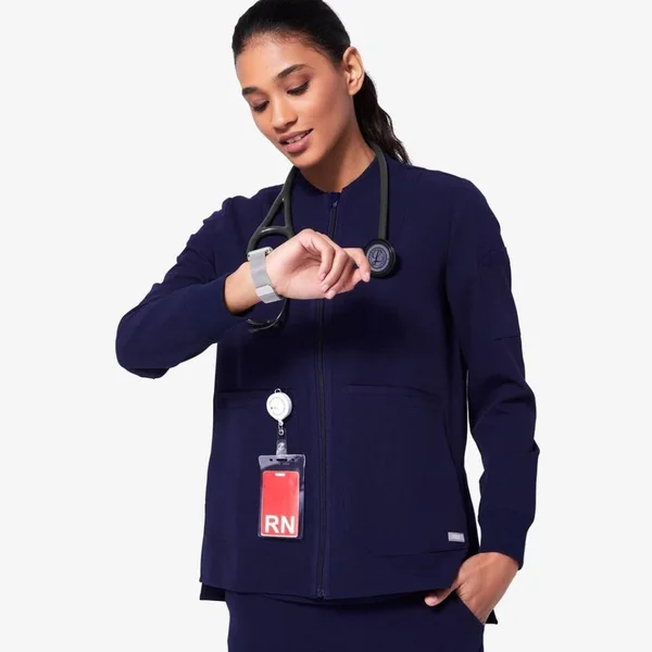 Figs Jackets & Coats, ISO Figs Navy Scrub Jacket Size XS, Color: Blue, Size: XS, Bballpal12's Closet