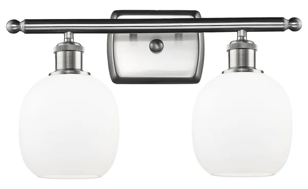 Innovations Lighting 516-2W-SN-G101-LED Belfast-7W 2 LED Bath Vanity