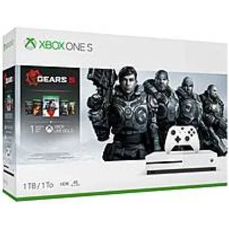 Refurbished Microsoft Xbox One S Gears 5 Bundle (1TB) - Game Pad Supported - Wireless - White - AMD Radeon Graphics Core Next