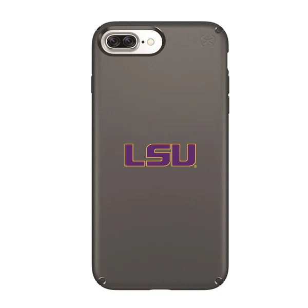Speck IPH-87P-BK-PRE-LSU-D101 Black Presidio Case with LSU Tigers Primary Mark Design for iPhone 8 Plus iPhone 7 Plus iPhone 6 P