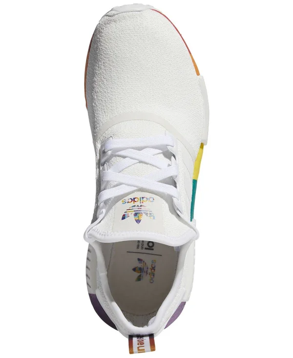 Adidas Originals Mens NMD R1 Pride - Shoes White/White/White Size 11.0