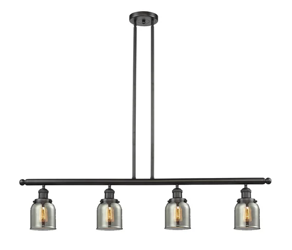 Innovations Lighting-Small Bell 4 Light Island Light-214-OB-G53