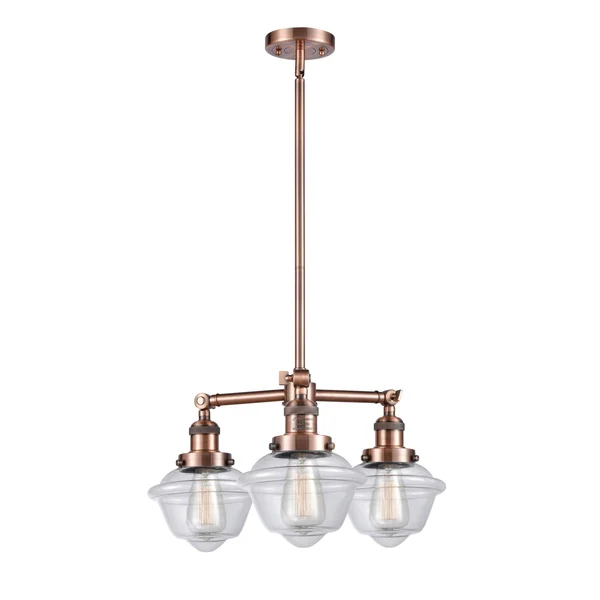 Innovations Lighting 207-AC-G532 Small Oxford - 3 Light Chandelier