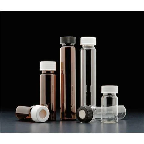 JG Finneran - 9A-112-2 - 60ml VOA Vial - Amber, Assembled with White Polypropylene 24-414mm Open Top Closure, 0.125 PTFE/Silicone