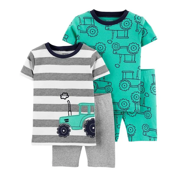 Toddler Boy Carter&s 4 Piece Pajama Set - Boy's, Size: 2T, Tractor