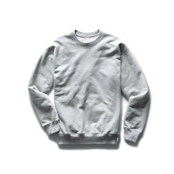 Reigning Champ Midweight Terry Relaxed Crewneck - Men's Heather Grey - S