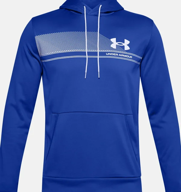 Under Armour Men's Armour Fleece Graphic Hoodie - Blue - LG