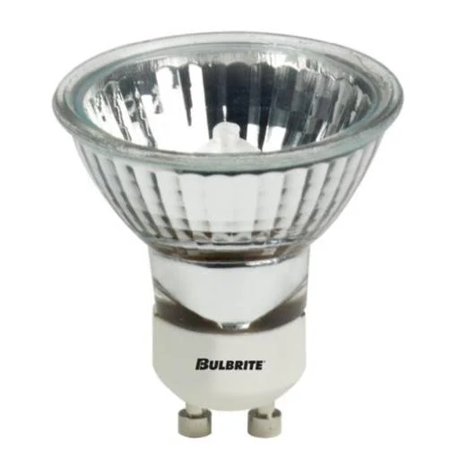 Bulbrite 620150 - 20pk - 50W - MR16 - Lensed - GU10 Base - 120V - 2750K - 2 - 000hrs - Flood - Dimmable - Clear - Halogen