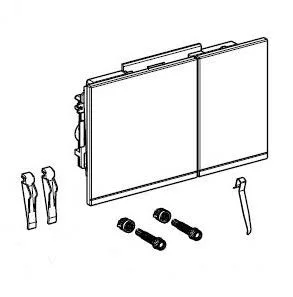 Geberit Omega60 Actuator Plate in Black Glass - SKU: 243.118.SJ.1