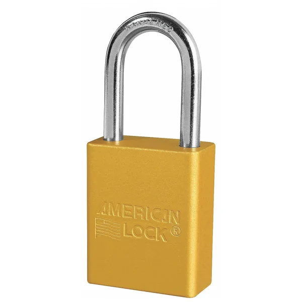 American Lock A1106KAS3YLW Lockout Padlock - ka, yellow, 1-7/8x22h, pk3