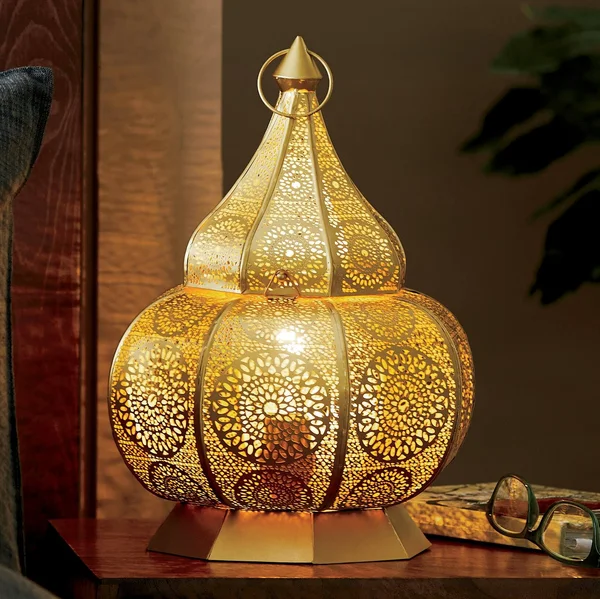 Table Lantern - Gold, Metal