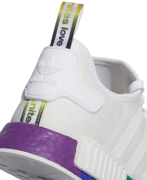 Adidas Originals Mens NMD R1 Pride - Shoes White/White/White Size 11.0