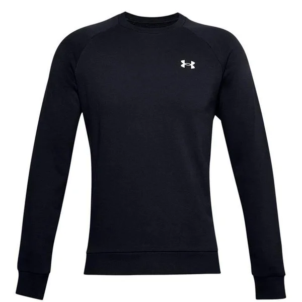 Under Armour Rival Fitted Crew Sweater Mens - Size Medium, Black