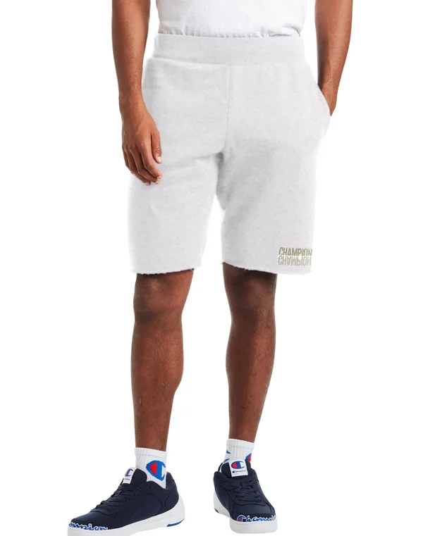 Champion Life REVERSE Weave Cut-Off Shorts - White - Casual Shorts