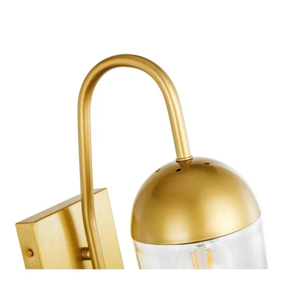 Ivy Terrace Matteo 1-Light Brass Wall Sconce, Size: White LD6172BR