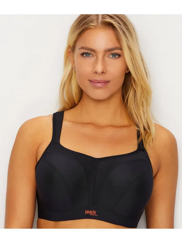 Panache Underwire Sports Bra (5021) - 32J, Black